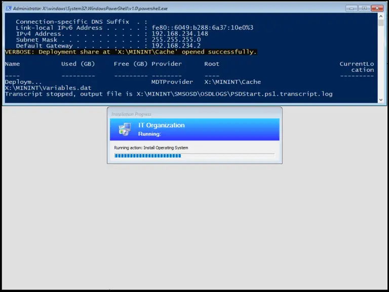 Imaging from the Cloud - How to setup Powershell Deployment