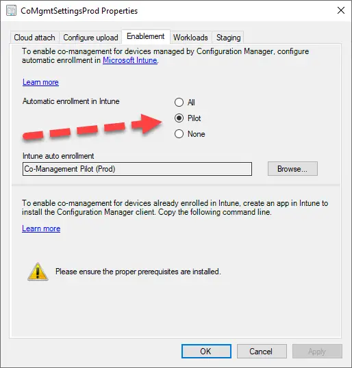 SCCM Auto-Enrollment Intune